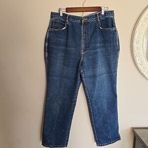 Gitano Vtg 80s 90s Dark Wash Straight Leg Denim Mom Jeans Size 20 RN 44976 Pants